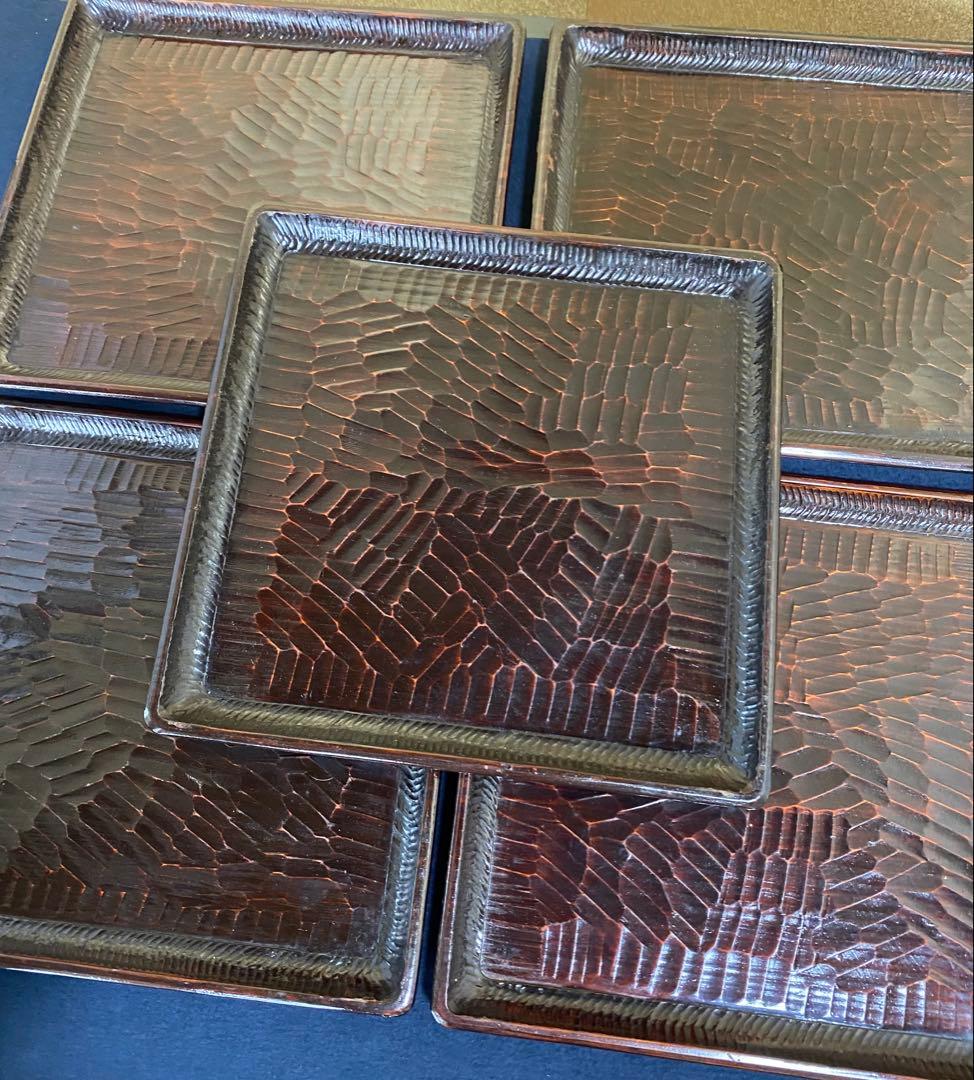 《レ》　【らく】　讃岐彫 会席膳8客 四方膳 銘々膳 刳抜　1f