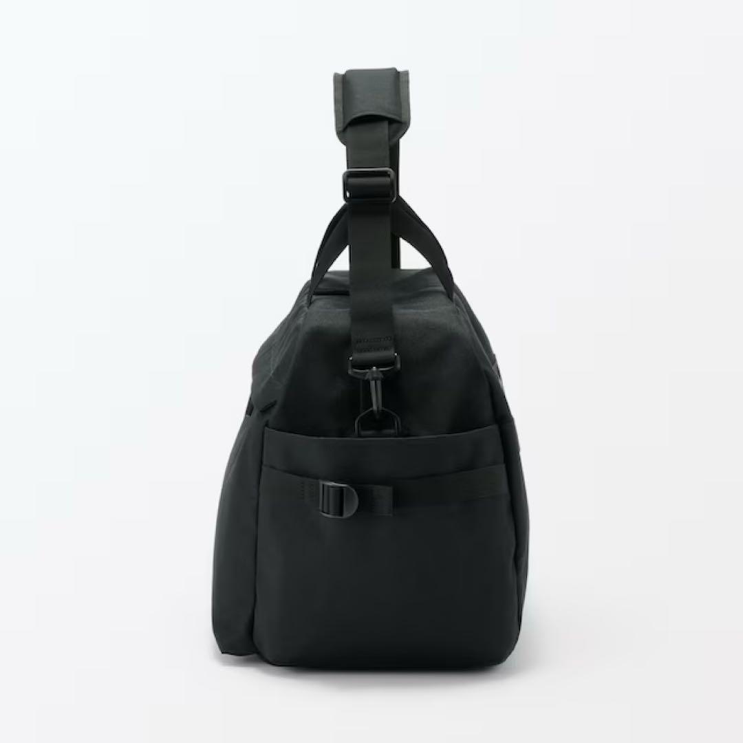 無印良品『撥水ボストンバッグ 32×50×23cm』ブラック